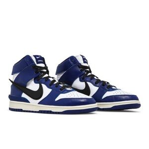 Nike Blue and White High-Top Sneakers
